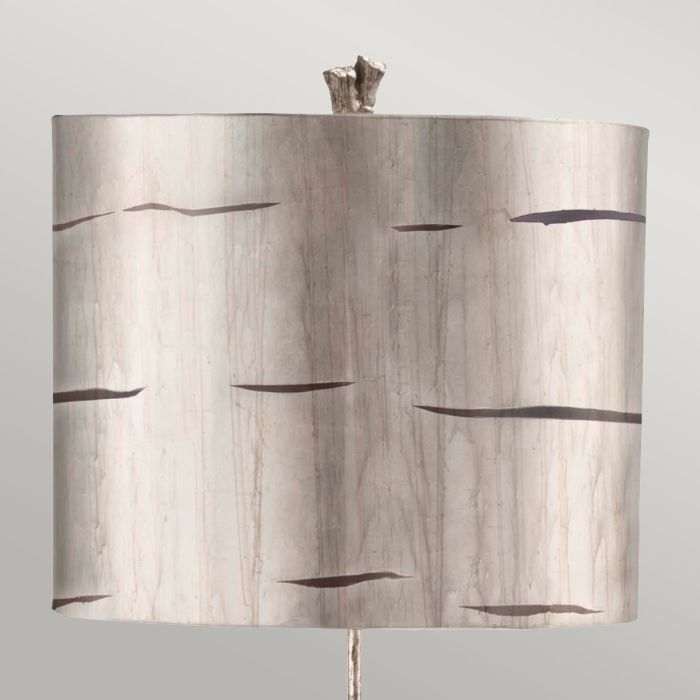Elstead Lighting Fragment 1 Light Floor Lamp - Aged Silver