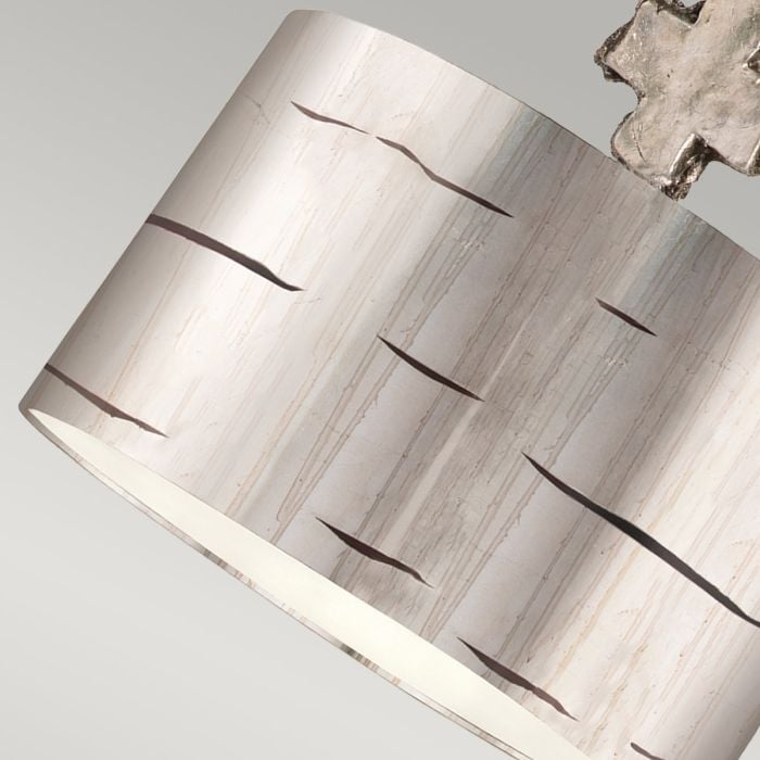 Elstead Lighting Fragment 1 Light Large Pendant - Aged Silver