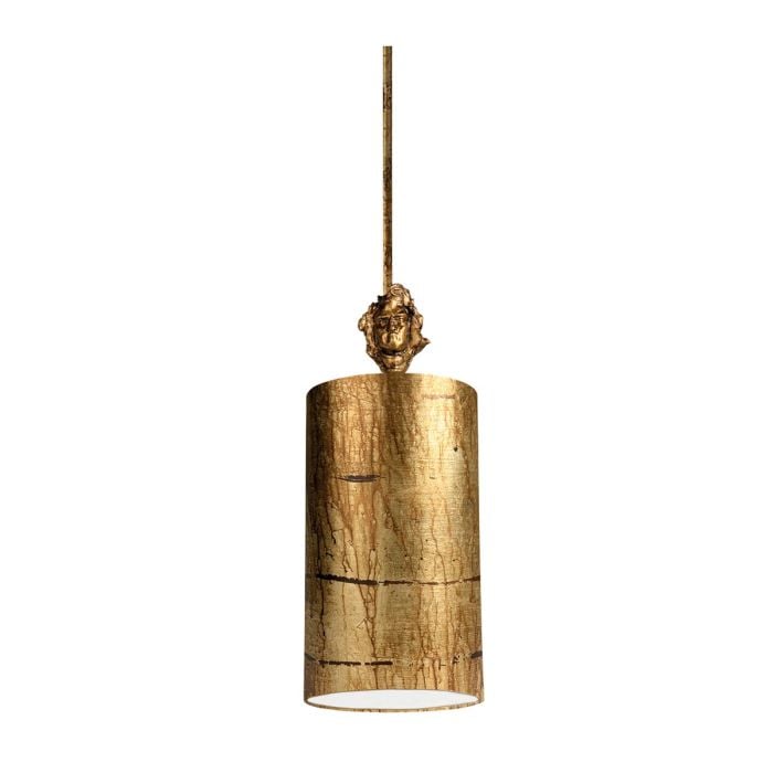 elstead lighting Fragment 1 Light Small Pendant - Aged Gold