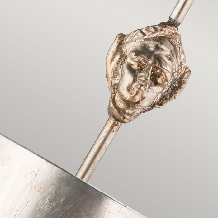 Elstead Lighting Fragment 1 Light Small Pendant - Aged Silver