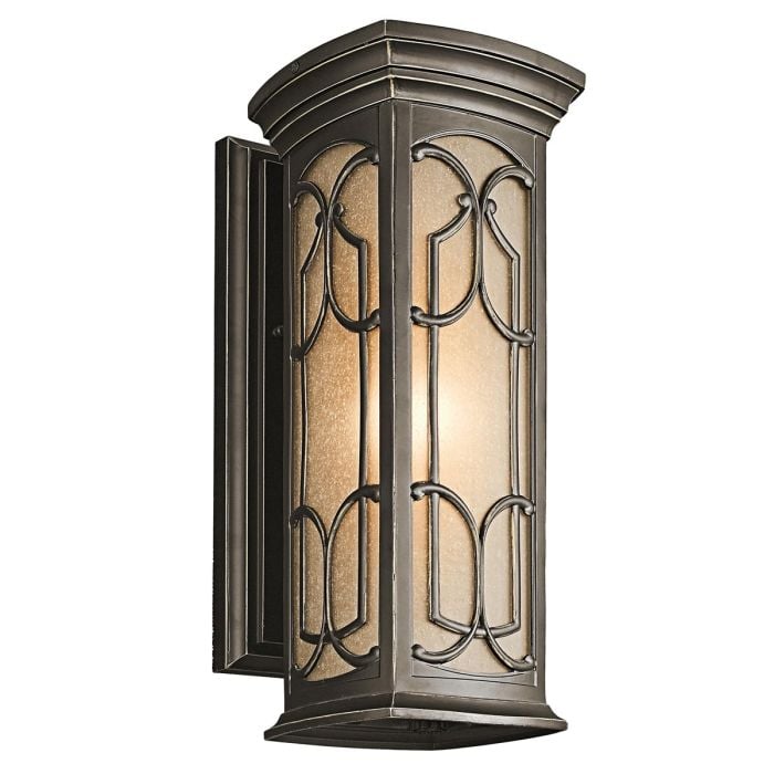 elstead lighting Franceasi 1 Light Medium Wall Lantern - Olde Bronze