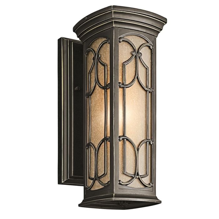 elstead lighting Franceasi 1 Light Small Wall Lantern - Olde Bronze