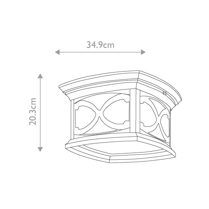 Elstead Lighting Franceasi 2 Light Flush - Olde Bronze