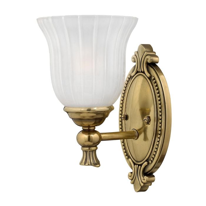 elstead lighting Francoise 1 Light Wall Light - Burnished Brass