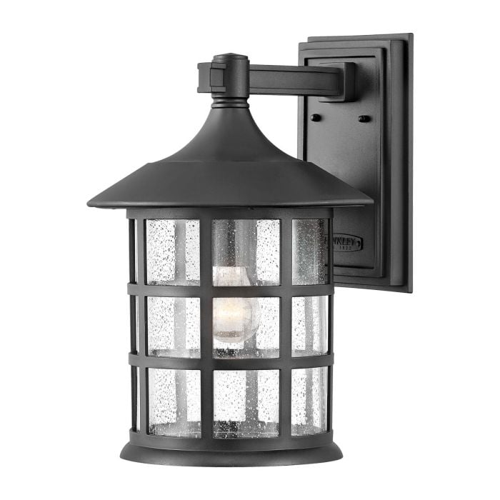 elstead lighting Freeport 1 Light Large Wall Lantern - Textured Black