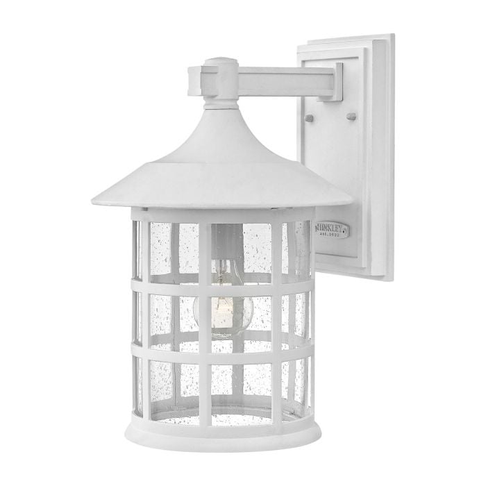 elstead lighting Freeport 1 Light Large Wall Lantern - Textured White