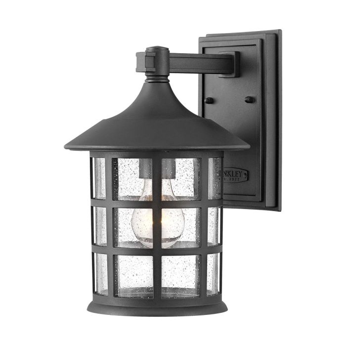elstead lighting Freeport 1 Light Medium Wall Lantern - Textured Black