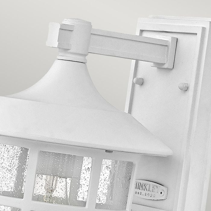 Elstead Lighting Freeport 1 Light Medium Wall Lantern - Textured White