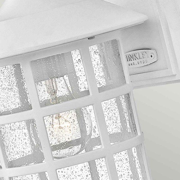 Elstead Lighting Freeport 1 Light Medium Wall Lantern - Textured White