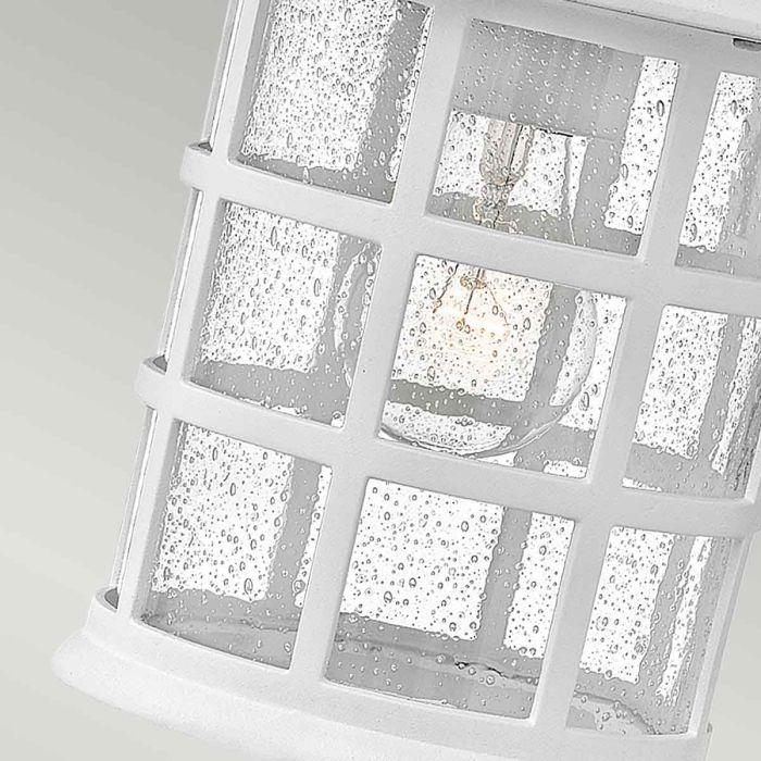 Elstead Lighting Freeport 1 Light Medium Wall Lantern - Textured White