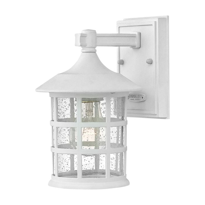 elstead lighting Freeport 1 Light Small Wall Lantern - Textured White