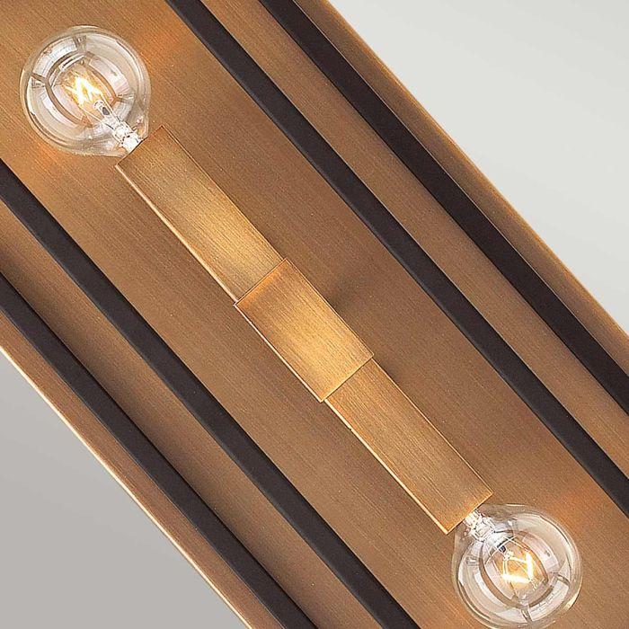 Elstead Lighting Fulton 2 Light Wall Light - Bronze And Brass