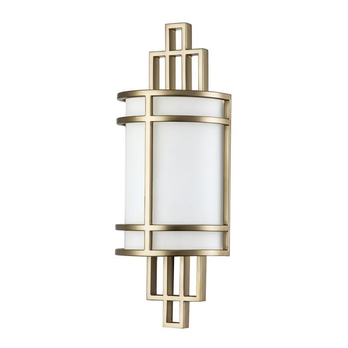 Elstead Lighting Fusion 1 Light Wall Light - Painted Natural Brass