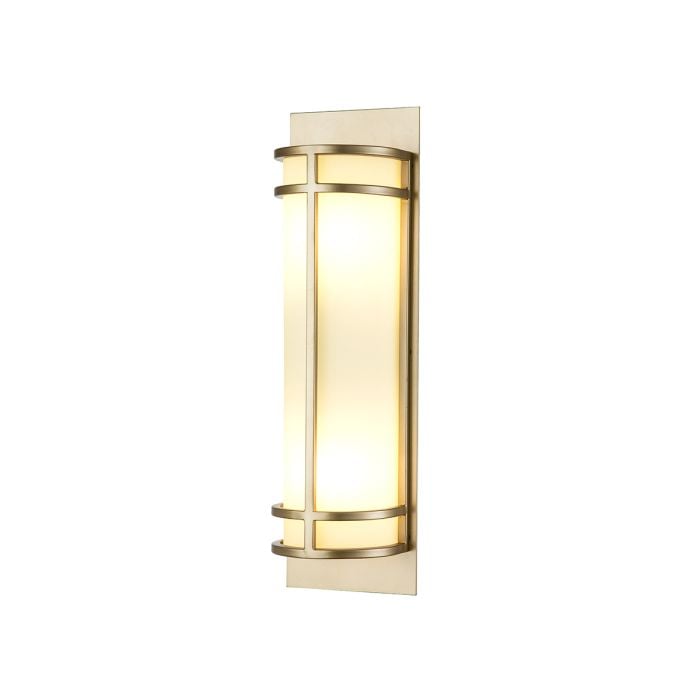 Elstead Lighting Fusion 2 Light Wall Light - Painted Natural Brass