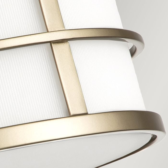 Elstead Lighting Fusion 3 Light Flush - Painted Natural Brass