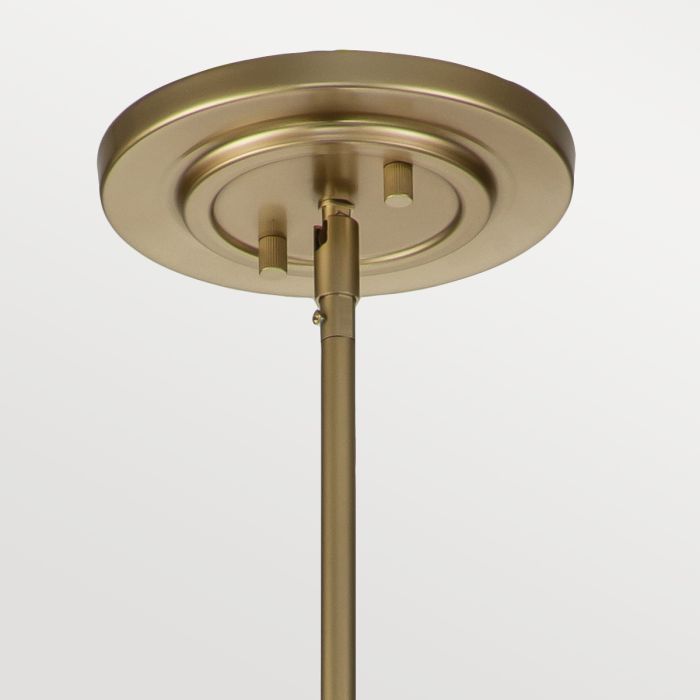 Elstead Lighting Fusion 3 Light Large Pendant - Painted Natural Brass