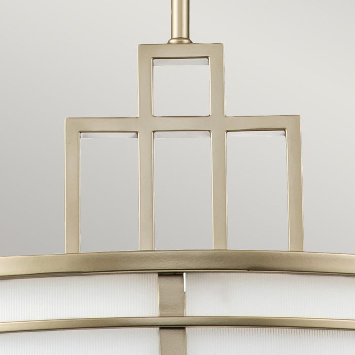 Elstead Lighting Fusion 3 Light Large Pendant - Painted Natural Brass