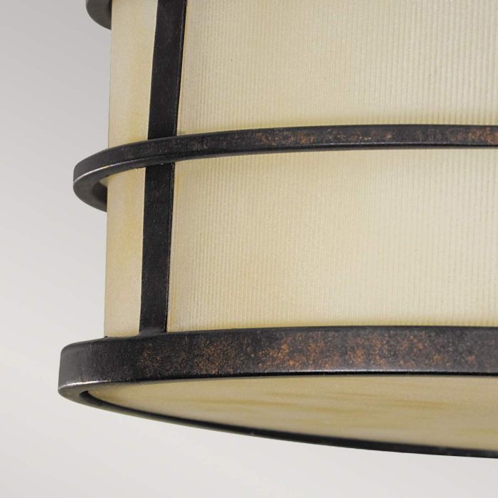Elstead Lighting Fusion 3 Light Semi-Flush - Grecian Bronze