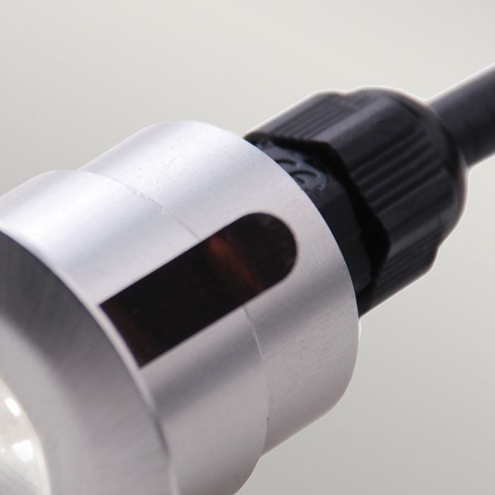 Elstead Lighting Fusion Plain Push In In-Ground/Deck Light - Brushed/Machined Aluminium