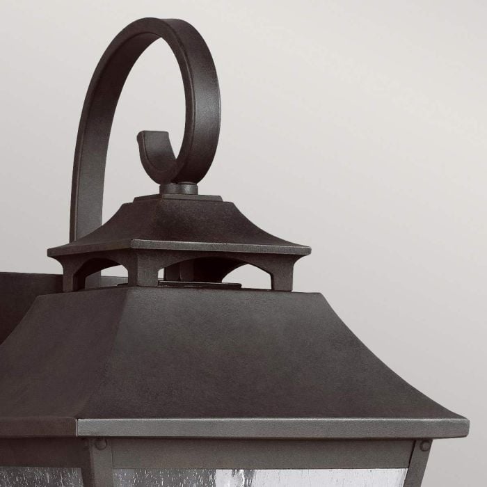 Elstead Lighting Galena 1 Light Medium Wall Lantern - Sable