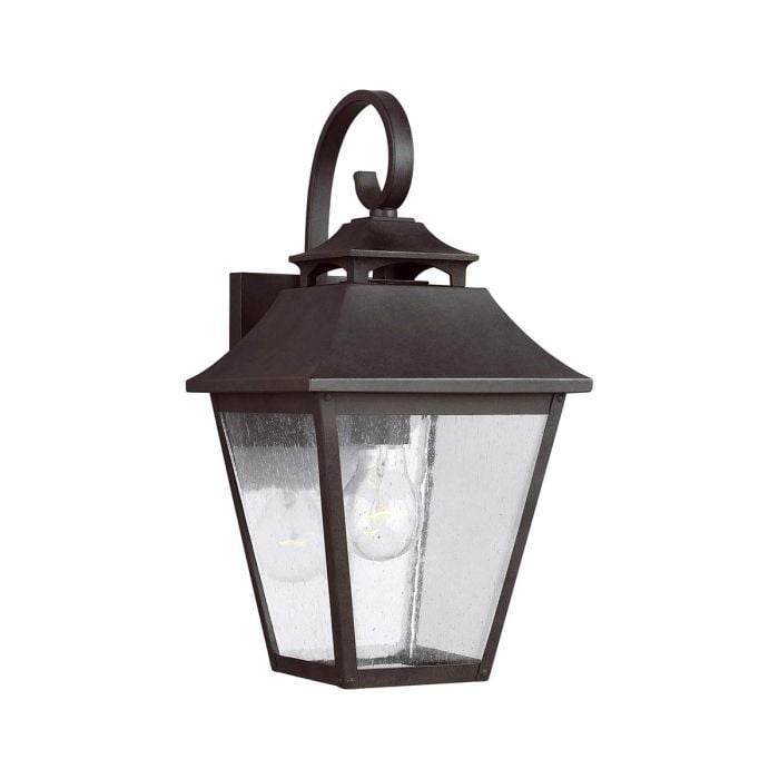 elstead lighting Galena 1 Light Medium Wall Lantern - Sable
