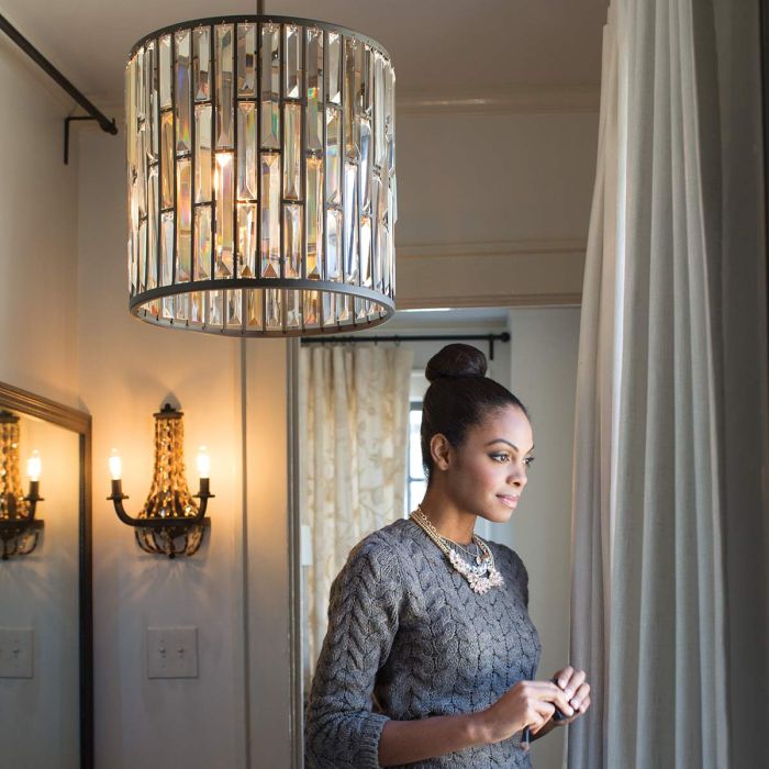 Elstead Lighting Gemma 1 Light Mini Pendant - Vintage Bronze