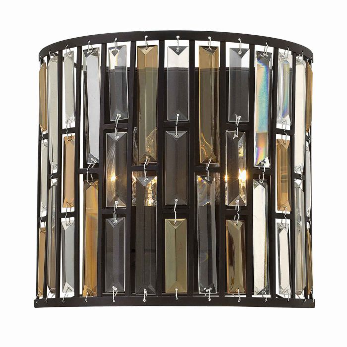 elstead lighting Gemma 2 Light Wall Light - Vintage Bronze