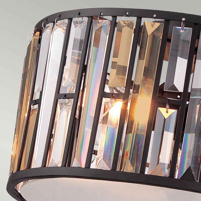 Elstead Lighting Gemma 3 Light Flush - Vintage Bronze