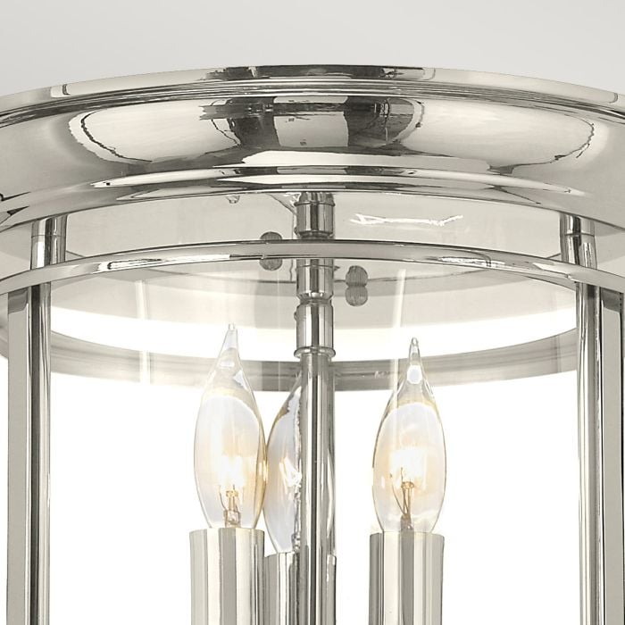 Elstead Lighting Gentry 3 Light Flush - Polished Nickel