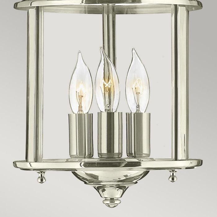 Elstead Lighting Gentry 3 Light Small Pendant - Polished Nickel