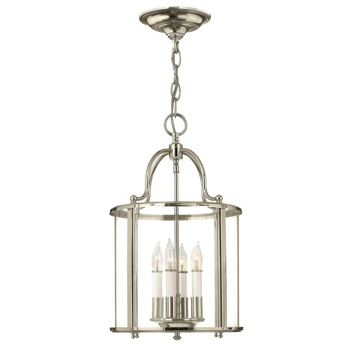 elstead lighting Gentry 4 Light Medium Pendant - Polished Nickel