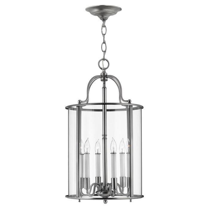 elstead lighting Gentry 6 Light Large Pendant - Pewter