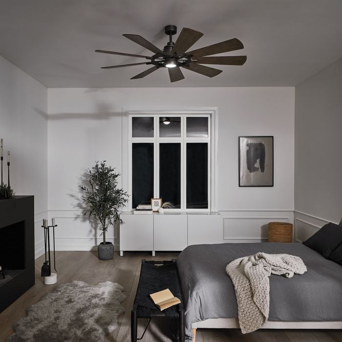 Elstead Lighting Gentry - 65in / 165cm Fan - Weathered Zinc