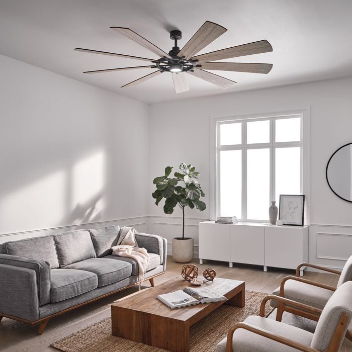 Elstead Lighting Gentry XL - 85in / 216cm Fan - Weathered Zinc