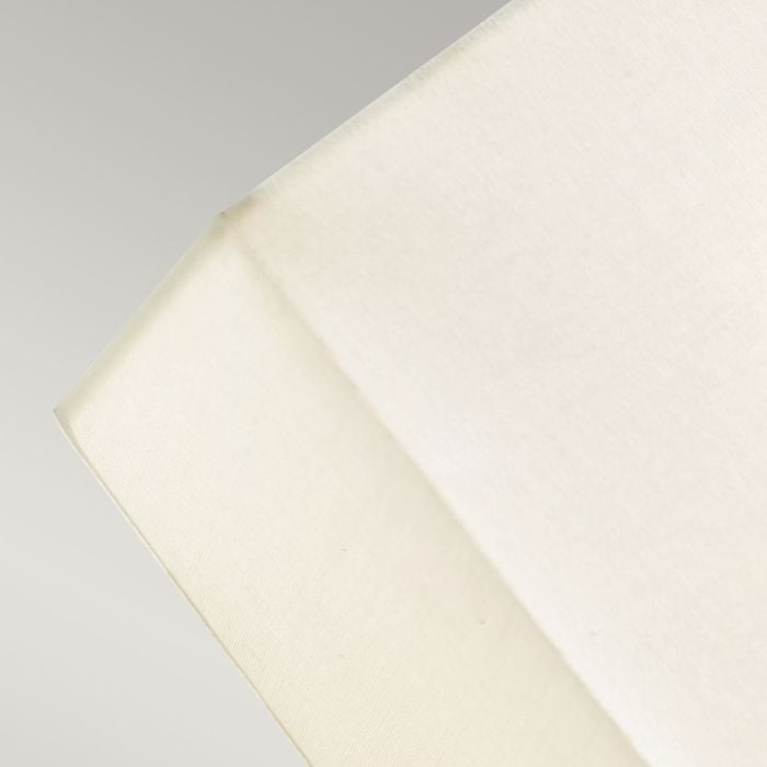 Elstead Lighting Georgia 1 Light Wall Light - Aged Iron And Off White Cotton Shade