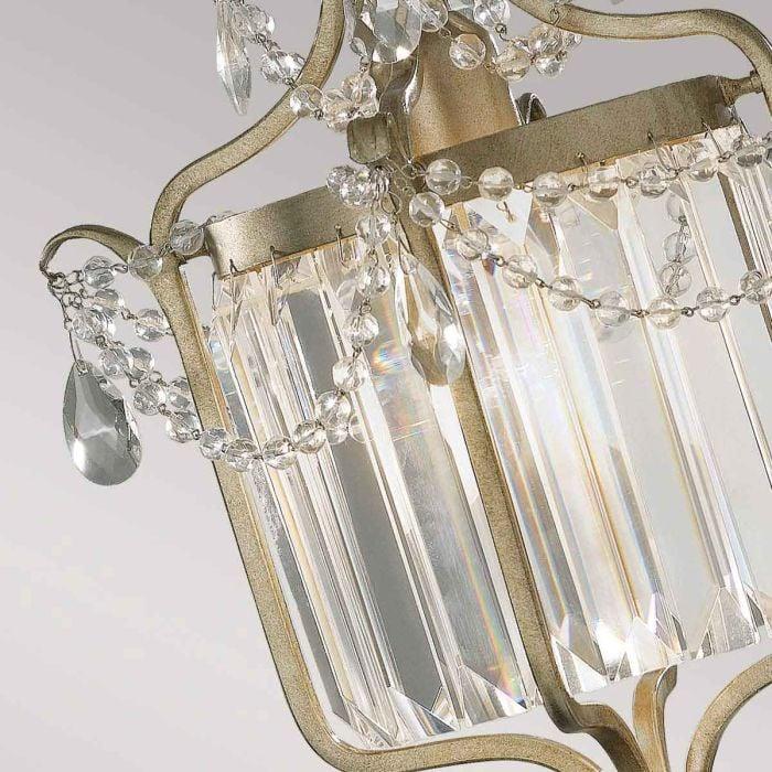 Elstead Lighting Gianna 1 Light Pendant - Gilded Silver