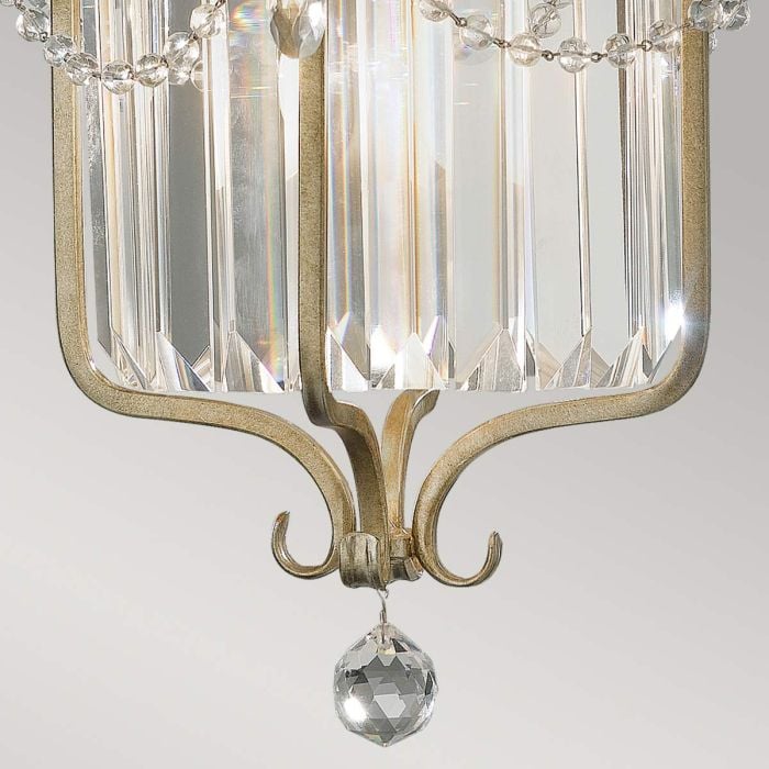 Elstead Lighting Gianna 1 Light Pendant - Gilded Silver