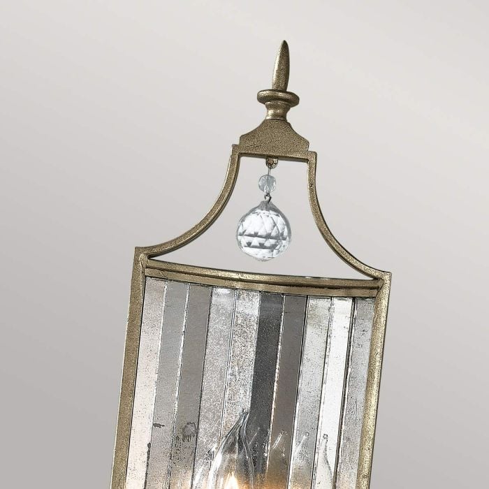 Elstead Lighting Gianna 1 Light Wall Light - Gilded Silver