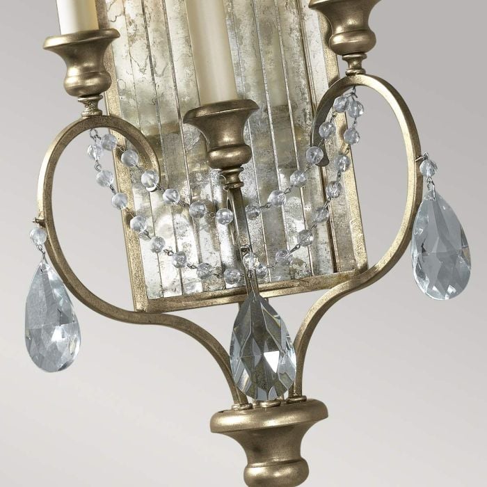 Elstead Lighting Gianna 3 Light Wall Light - Gilded Silver
