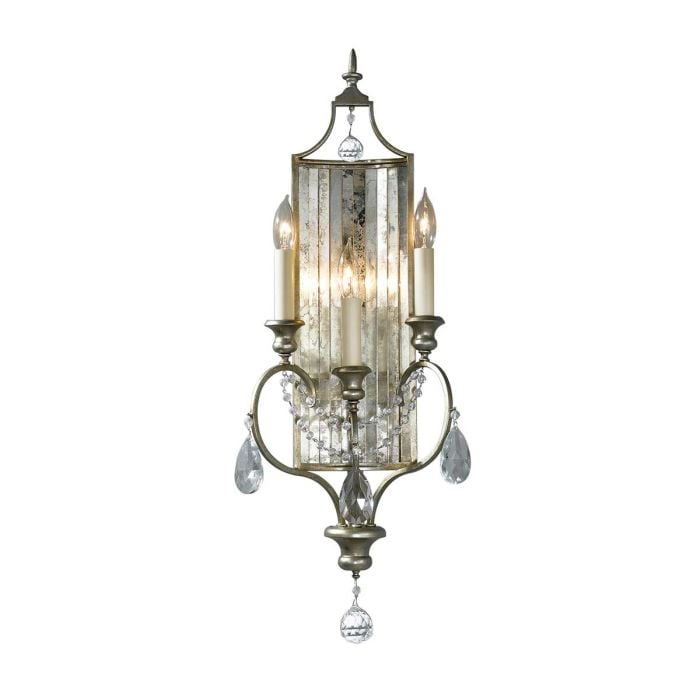 elstead lighting Gianna 3 Light Wall Light - Gilded Silver