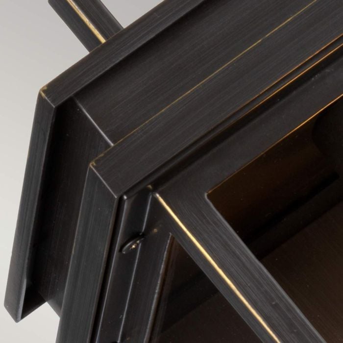 Elstead Lighting Glenview 1 Light Medium Wall Lantern - Antique Bronze