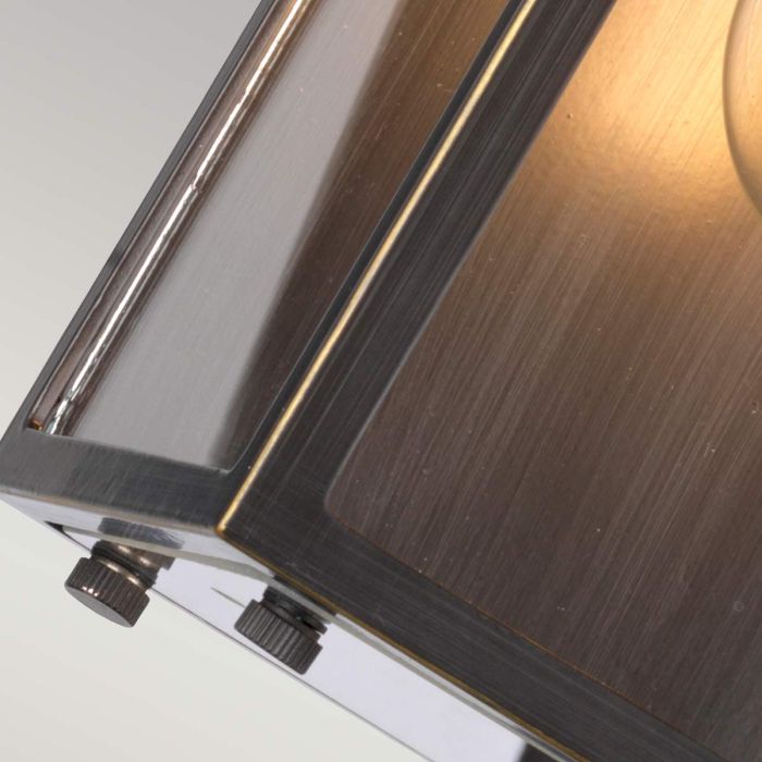 Elstead Lighting Glenview 1 Light Small Wall Lantern - Antique Bronze