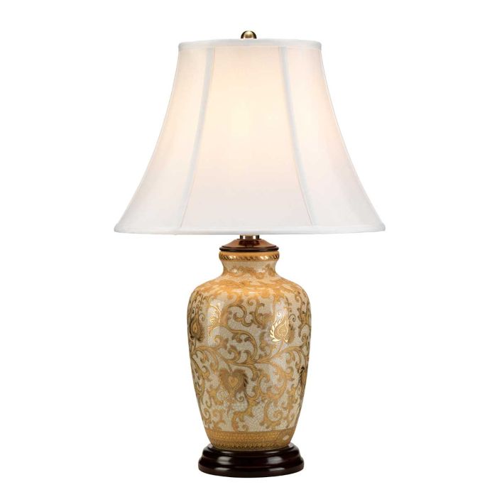 elstead lighting Gold Thistle 1 Light Table Lamp - Gold