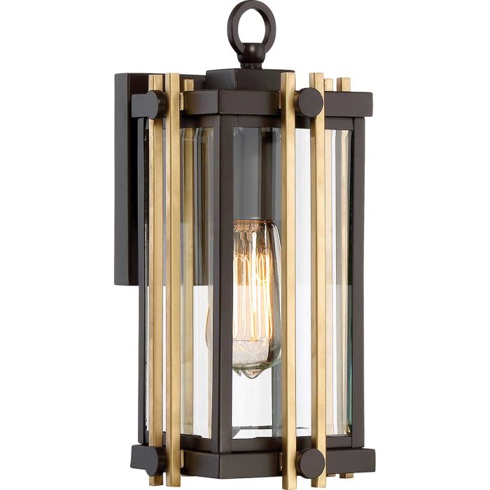 elstead lighting Goldenrod 1 Light Small Wall Lantern - Western Bronze
