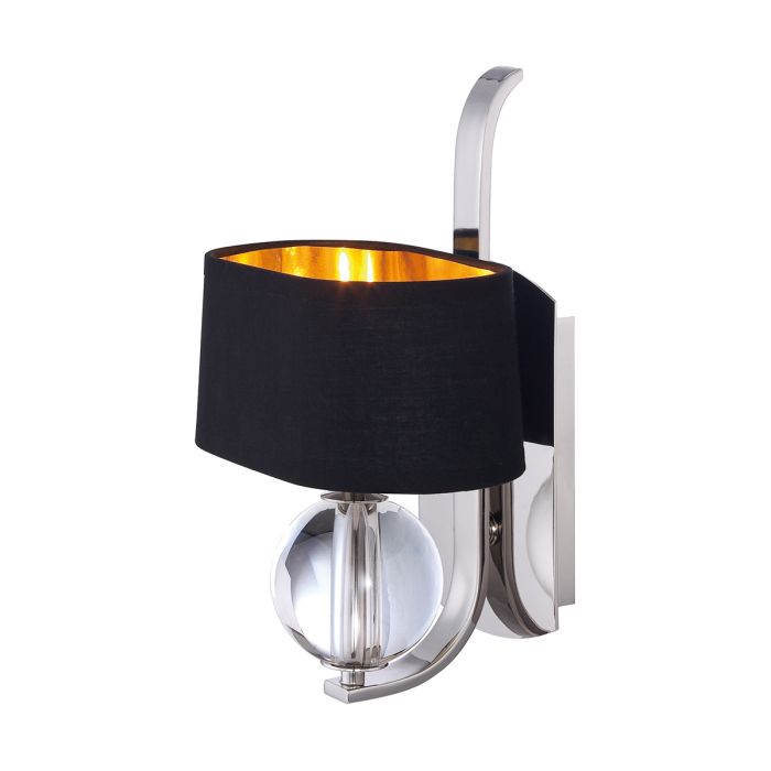 Elstead Lighting Gotham 1 Light Wall Light - Imperial Silver