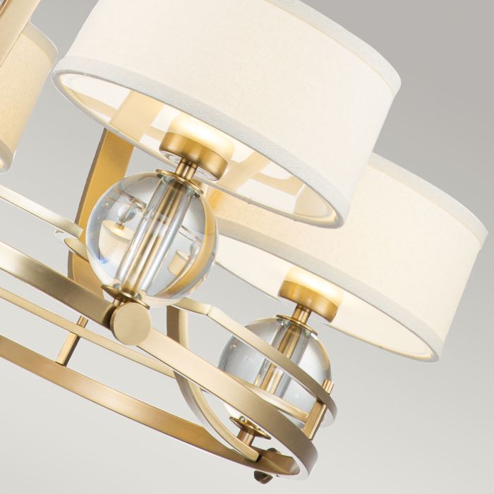 Elstead Lighting Gotham 4 Light Chandelier - Brushed Brass