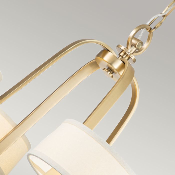 Elstead Lighting Gotham 4 Light Chandelier - Brushed Brass