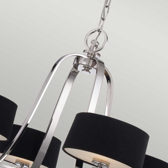 Elstead Lighting Gotham 4 Light Chandelier - Imperial Silver