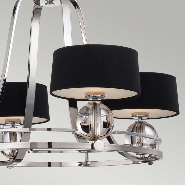 Elstead Lighting Gotham 4 Light Chandelier - Imperial Silver