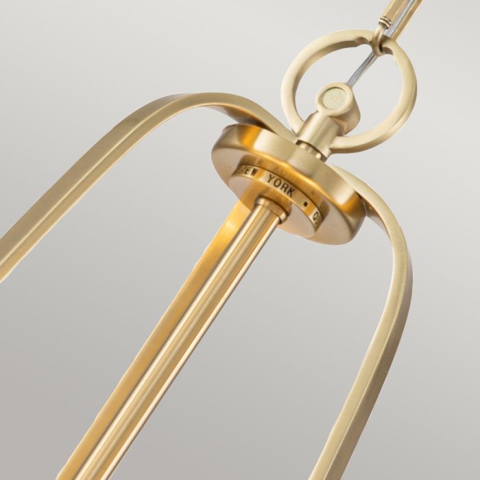 Elstead Lighting Gotham 4 Light Pendant - Brushed Brass